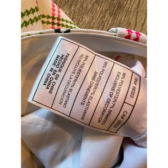 Nike Golf Shorts size 6 Fit Dry Bermuda‎ Short Plaid Pickleball Rainbow Pockets - Picture 5 of 8